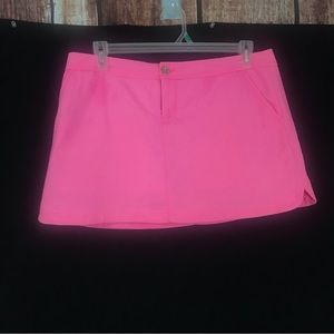 Lilly Pulitzer Hot Pink Waffle Weave Skorts 12
